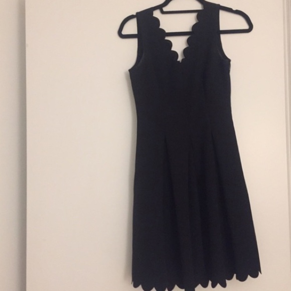 Black scalloped dress